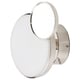 Kabompa wall lamp: modern, round, chrome & white, removeable mirror, built-in led.