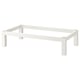 White KALLAX metal underframe, powder-coated, modern, stable.