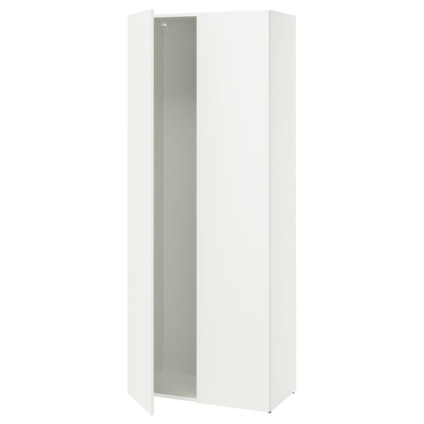 LASTARE Frame with doors, white, 80x42x200 cm