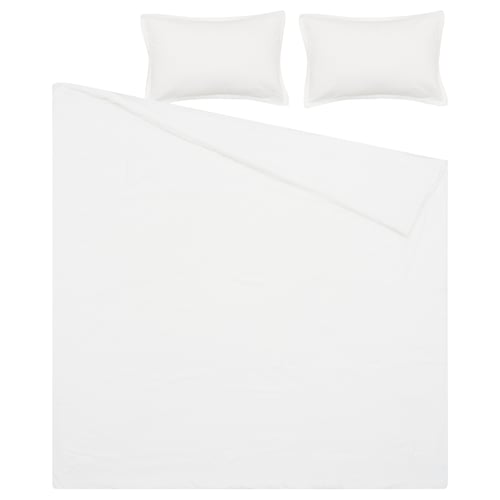 LUKTVICKER Comforter set, white, 240x220/50x80 cm