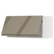 Modern kitchen cabinet, sleek silver, angled shape, high gloss finish.