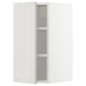White wall-mounted kitchen cabinet with 3 adjustable shelves.