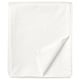 Natattjasmin: white bed sheet, rectangular, sateen-woven, cotton & lyocell, smooth, plain.