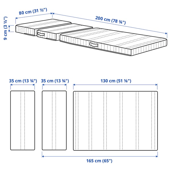 Illustration with measurements for the product: NATTSMYG.