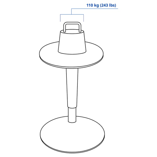 Illustration with measurements for the product: NILSERIK.