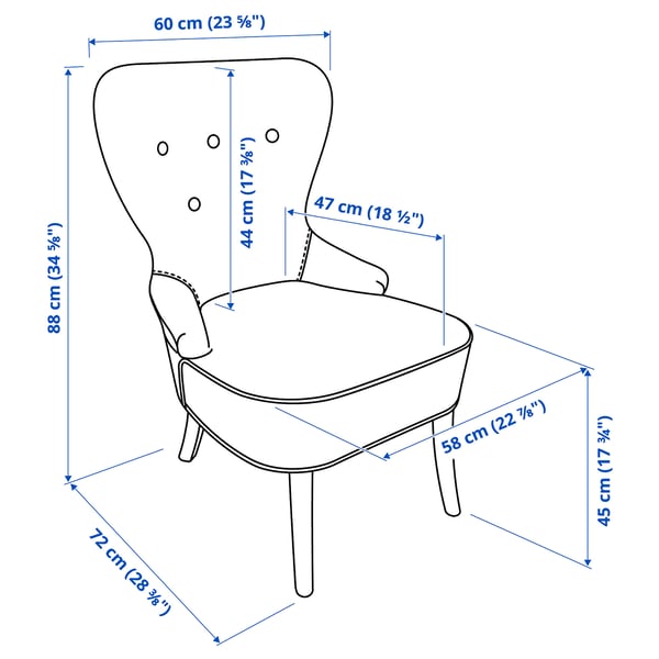 Illustration with measurements for the product: REMSTA.