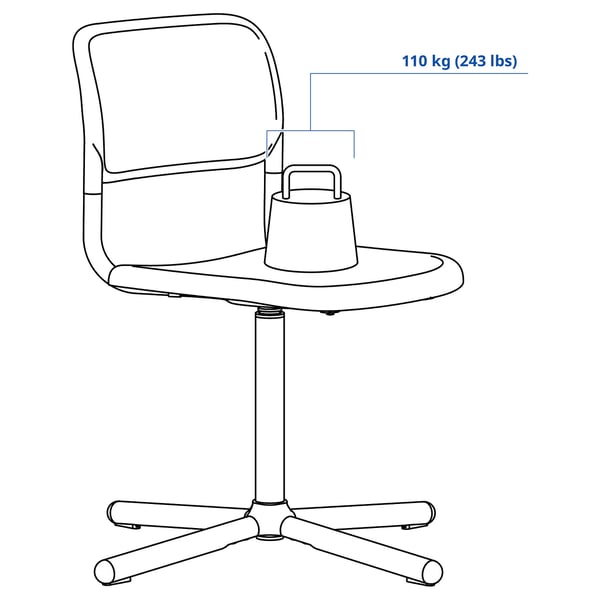 Illustration with measurements for the product: SMÄLLEN.