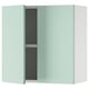 Green SMÅSTAD wall cabinet, open with soft-close hinges.