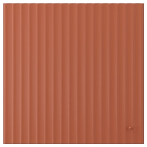 TERRSJÖ Door, red-brown wave pattern, 60x60 cm
