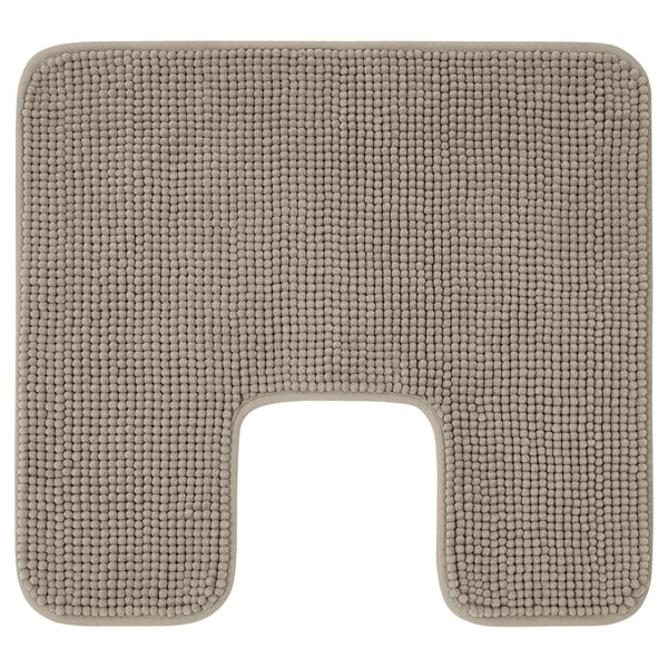 TOFTBO grey u-shaped bath mat, soft microfiber, recycled materials.