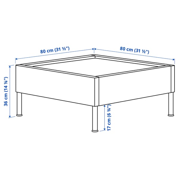 VITTSKÄR 1-seat section for modular sofa, plastic rattan outdoor/dark grey