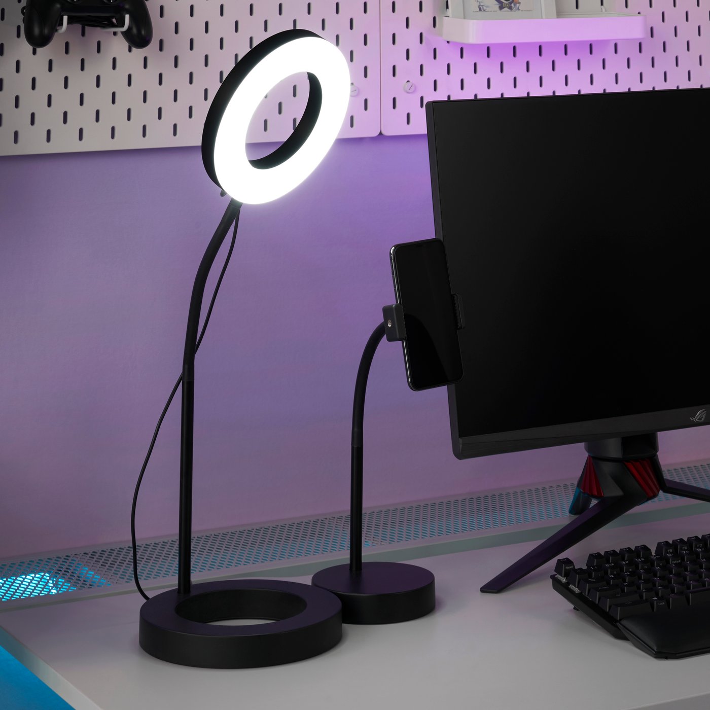 A LÅNESPELARE ring light with phone holder