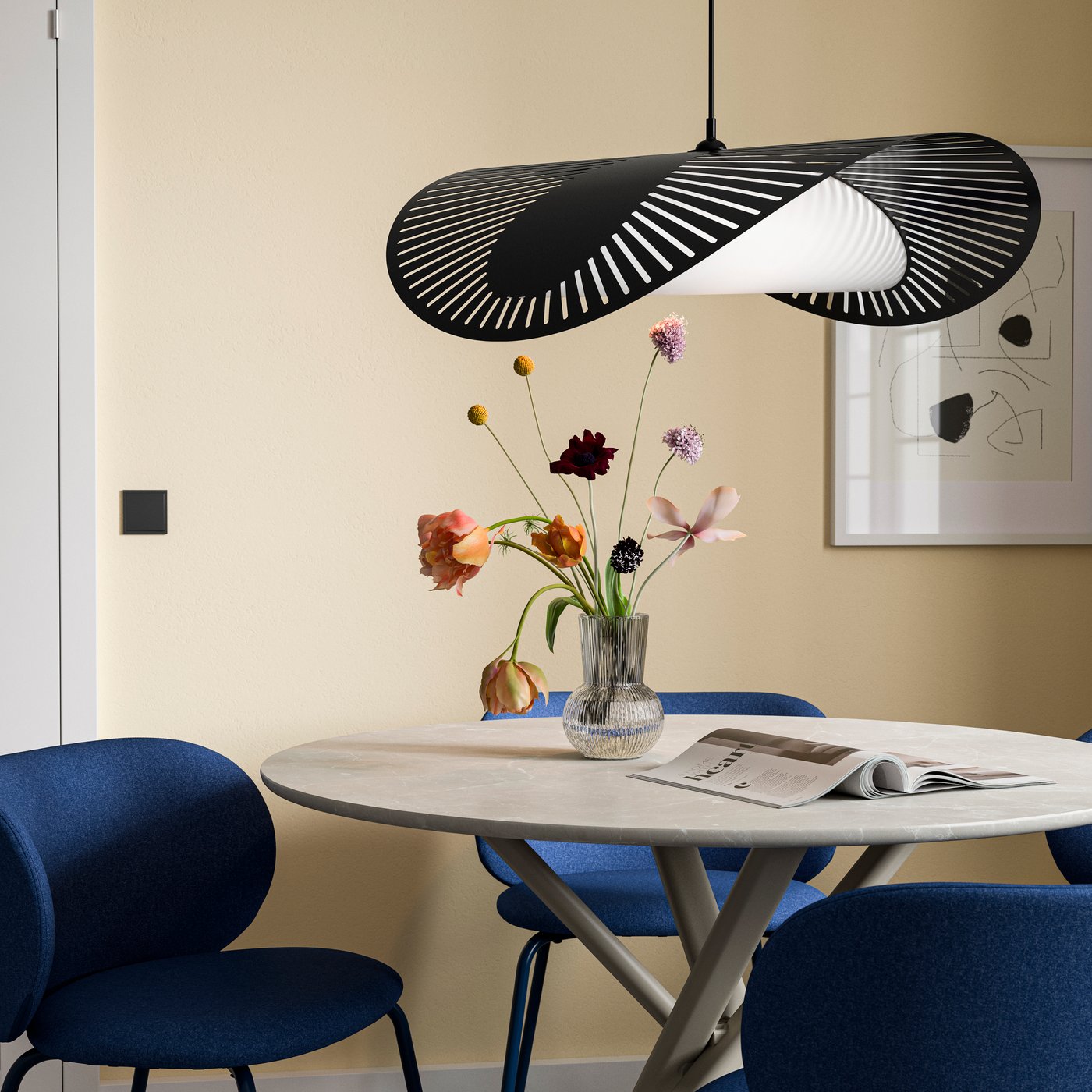 pendant lampshade 18 cm black