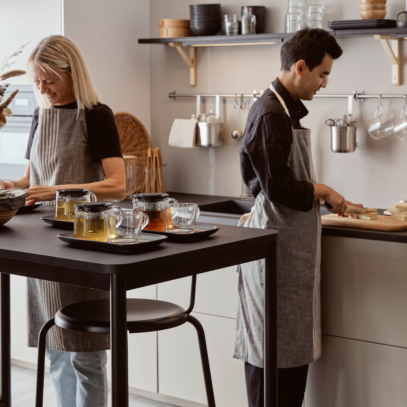 En KUNGSFORS behållare i rostfritt stål