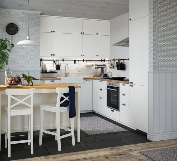 STENSUND kitchen next to living room