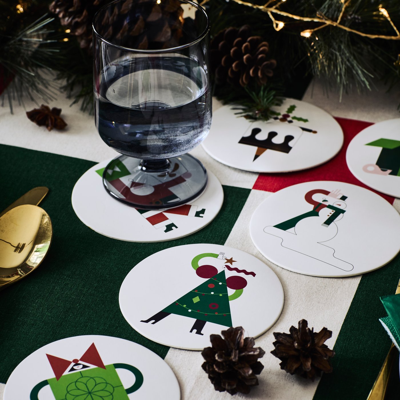 A mixed motifs VINTERFINT coaster