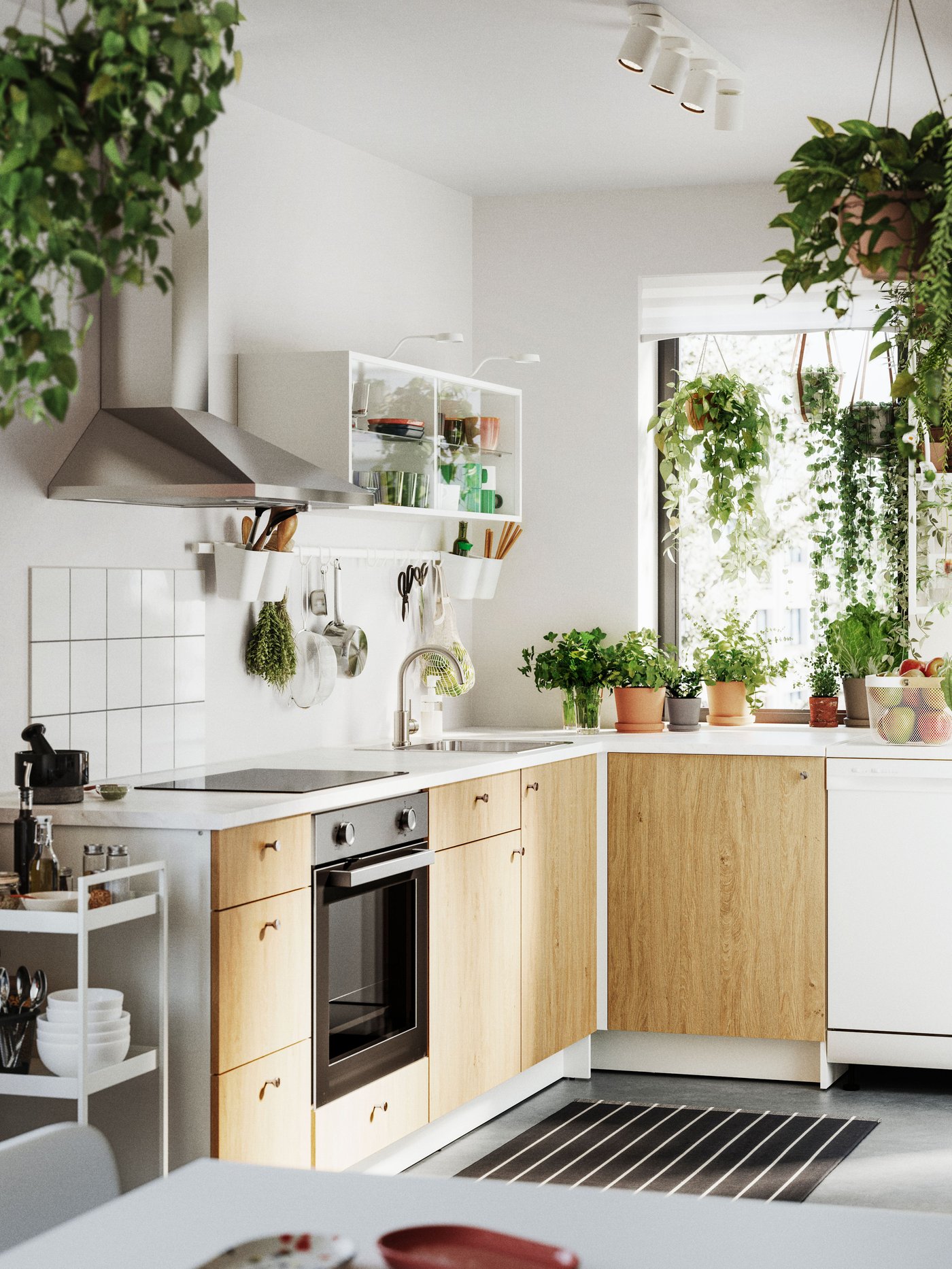 A stainless steel LAGAN oven in the kitchen