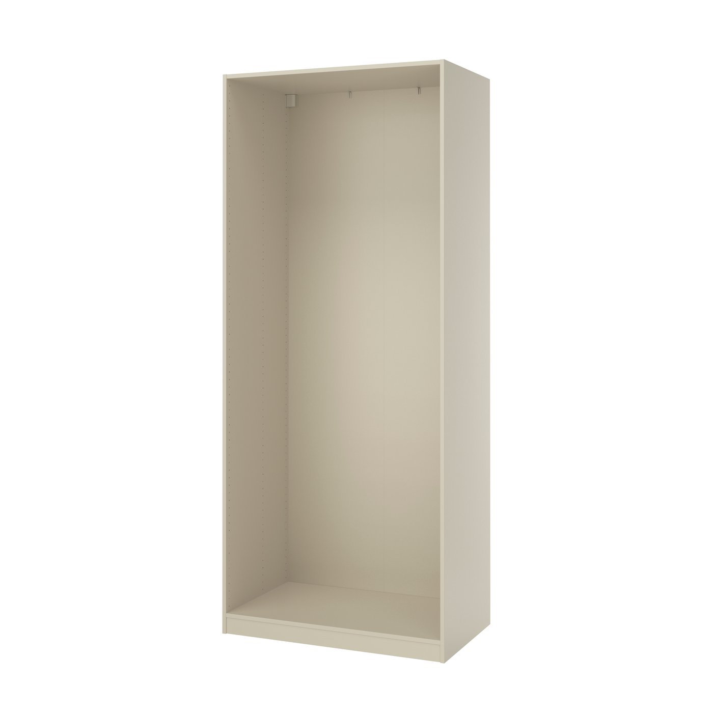 Een grijs-beige PAX-kastframe van 100 cm