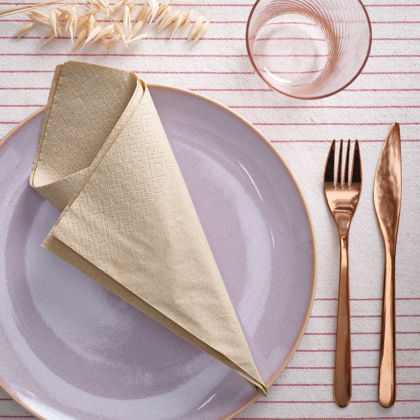 Serviette de table en papier FANTASTISK beige