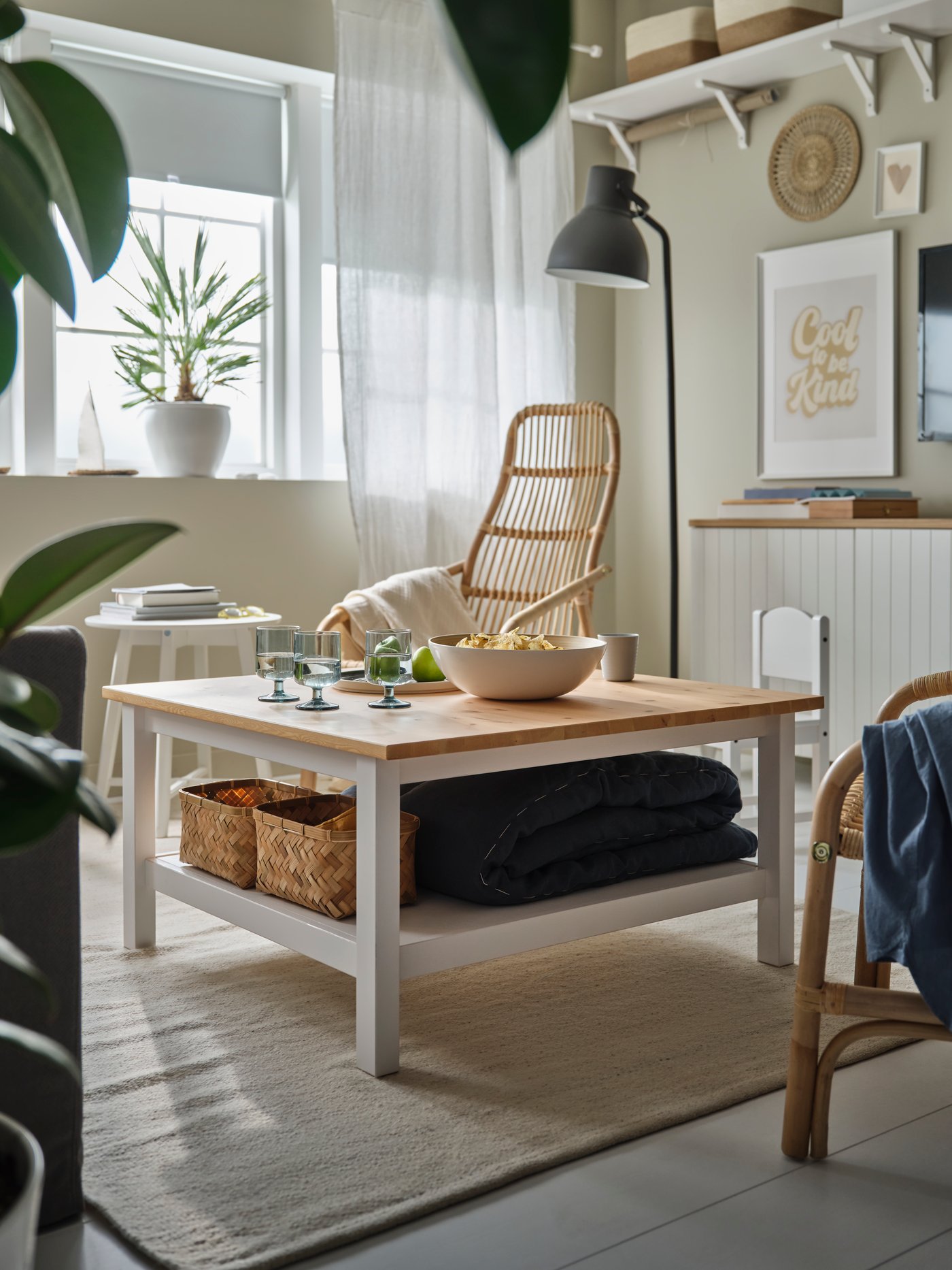 A rattan SALNÖ armchair