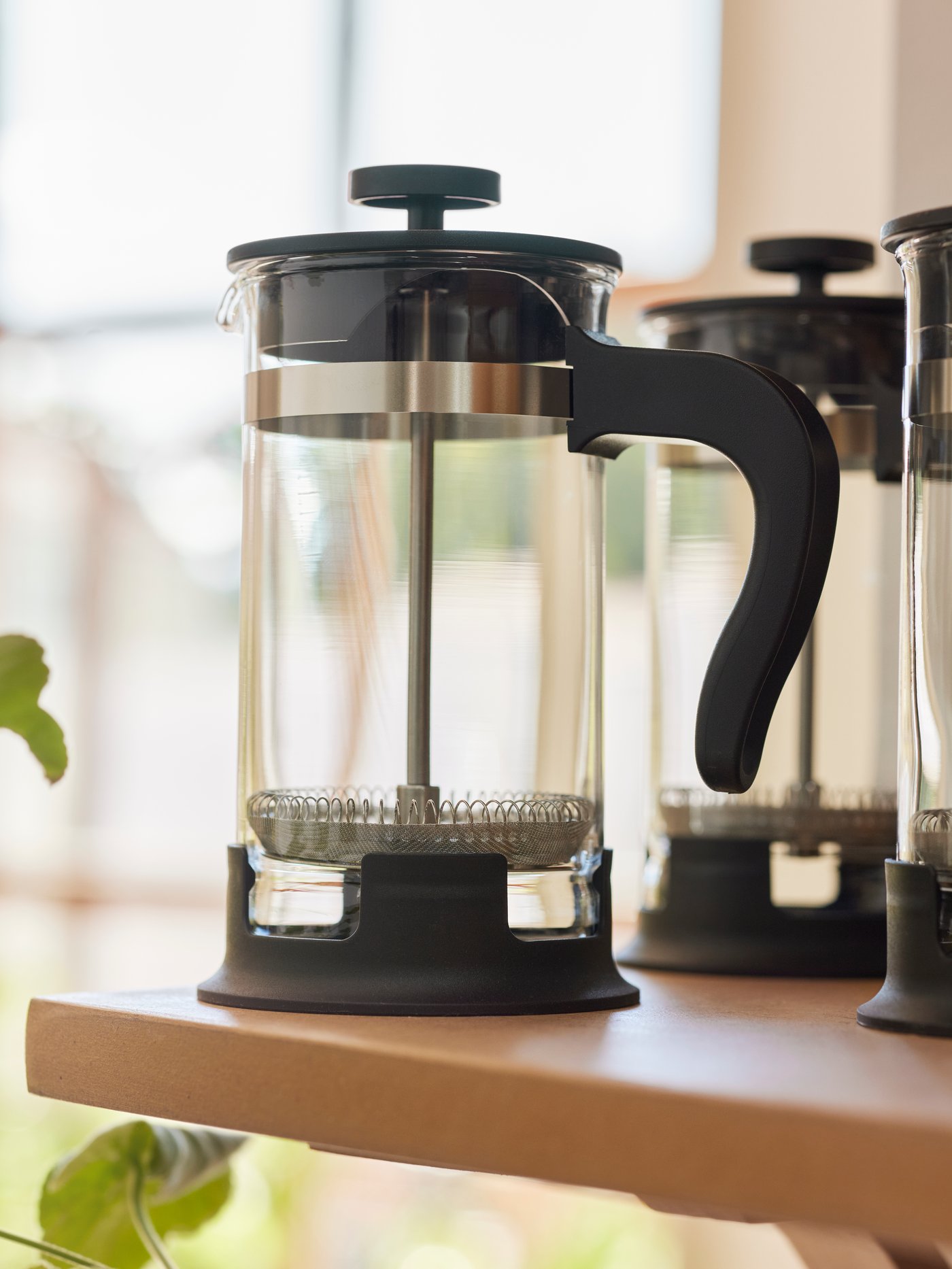 A glass/stainless steel UPPHETTA coffee/tea maker