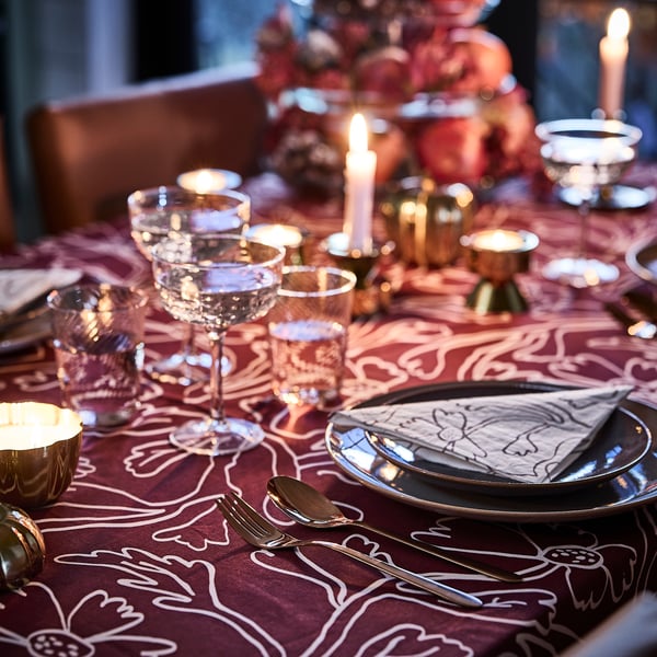 A rose-gold colour FÖRNUFT 24-piece cutlery set