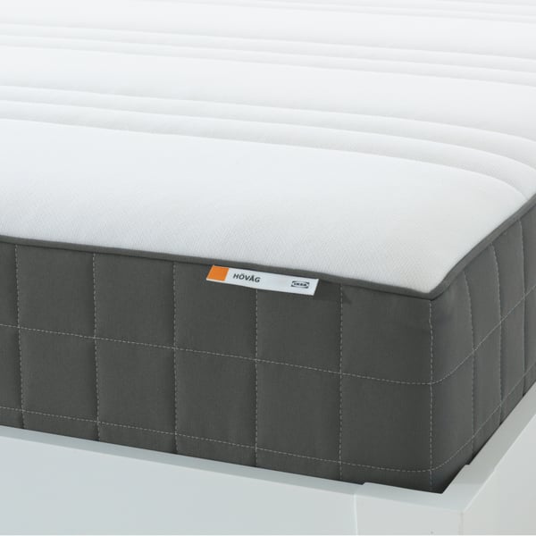 An extra firm/dark grey HÖVÅG pocket sprung mattress