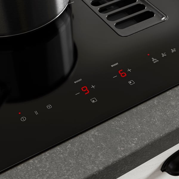 Detail of an IKEA induction hob