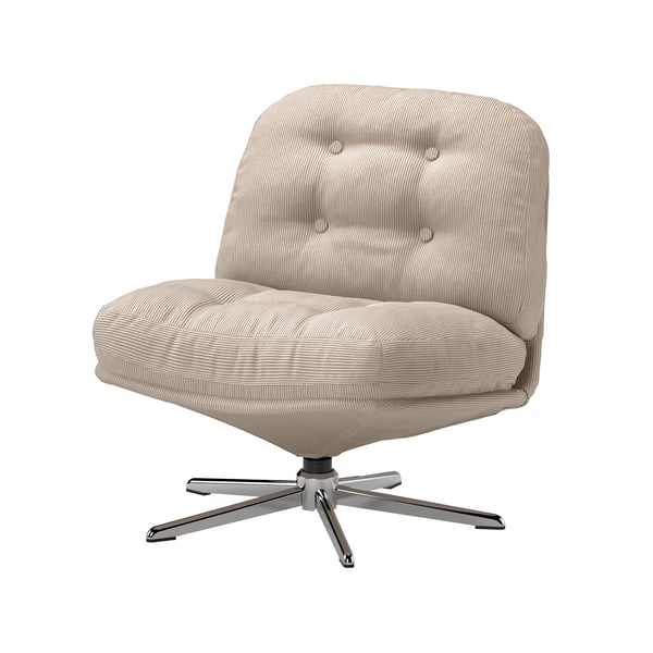 A Kelinge beige DYVLINGE swivel easy chair