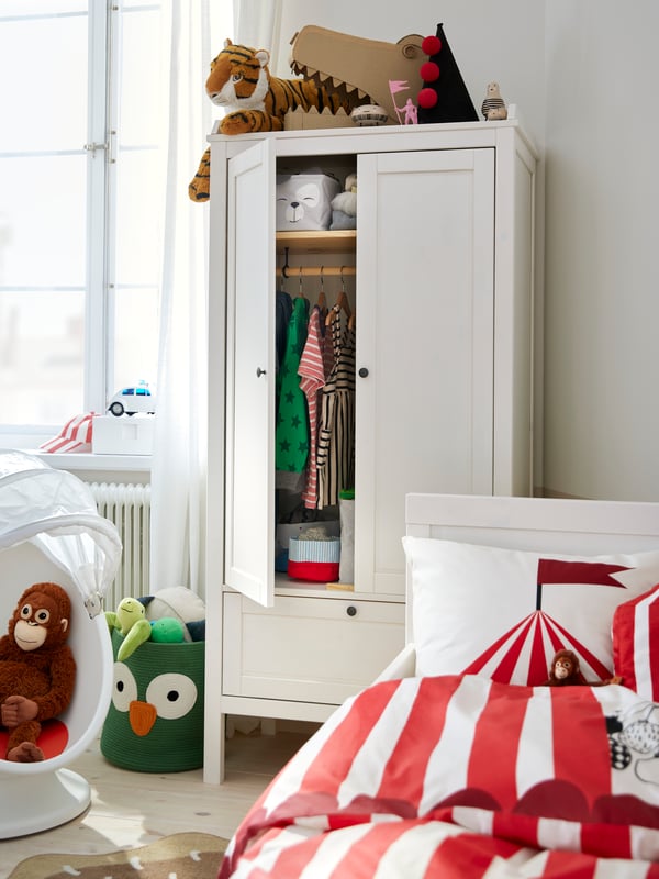 A white SUNDVIK wardrobe