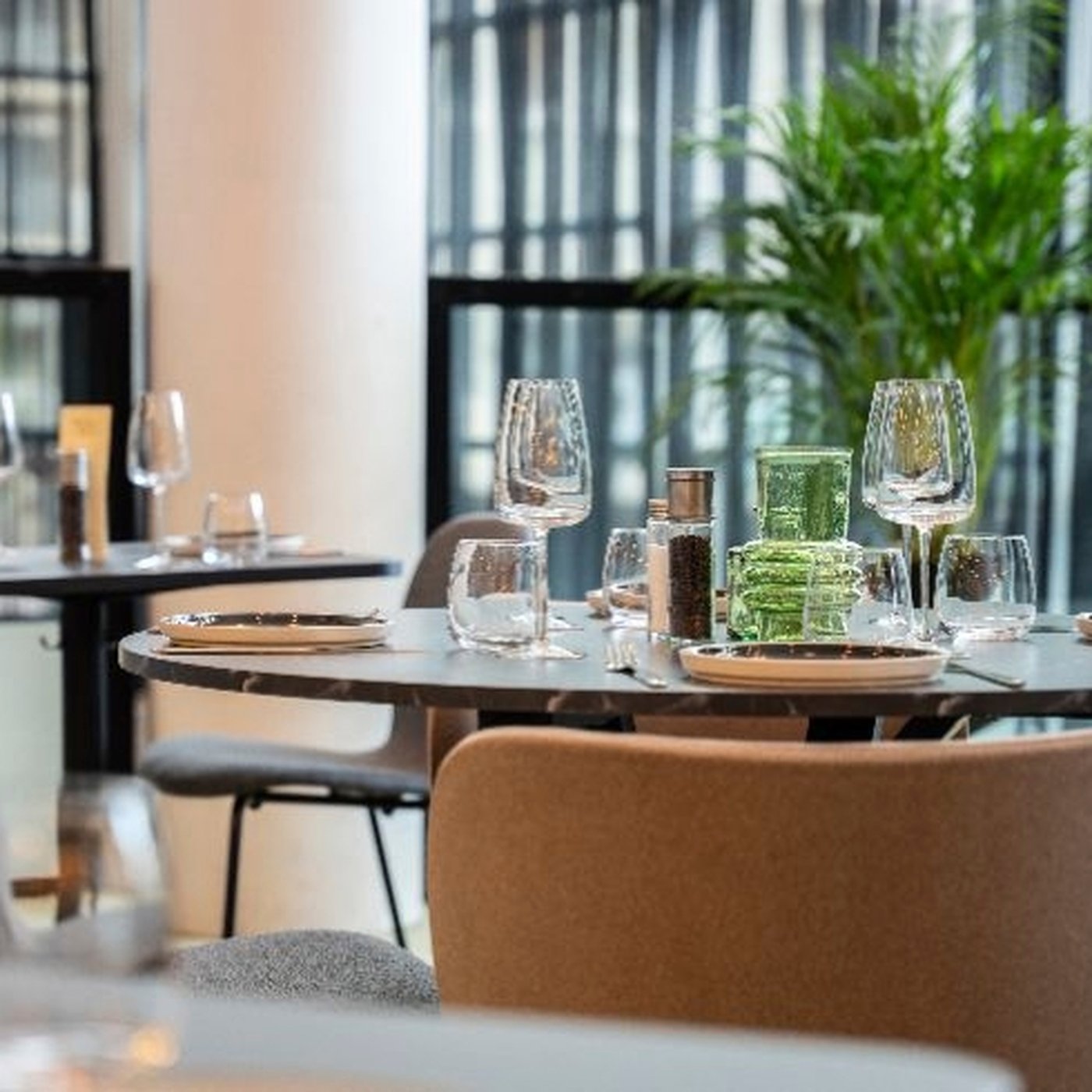 table and glassware
