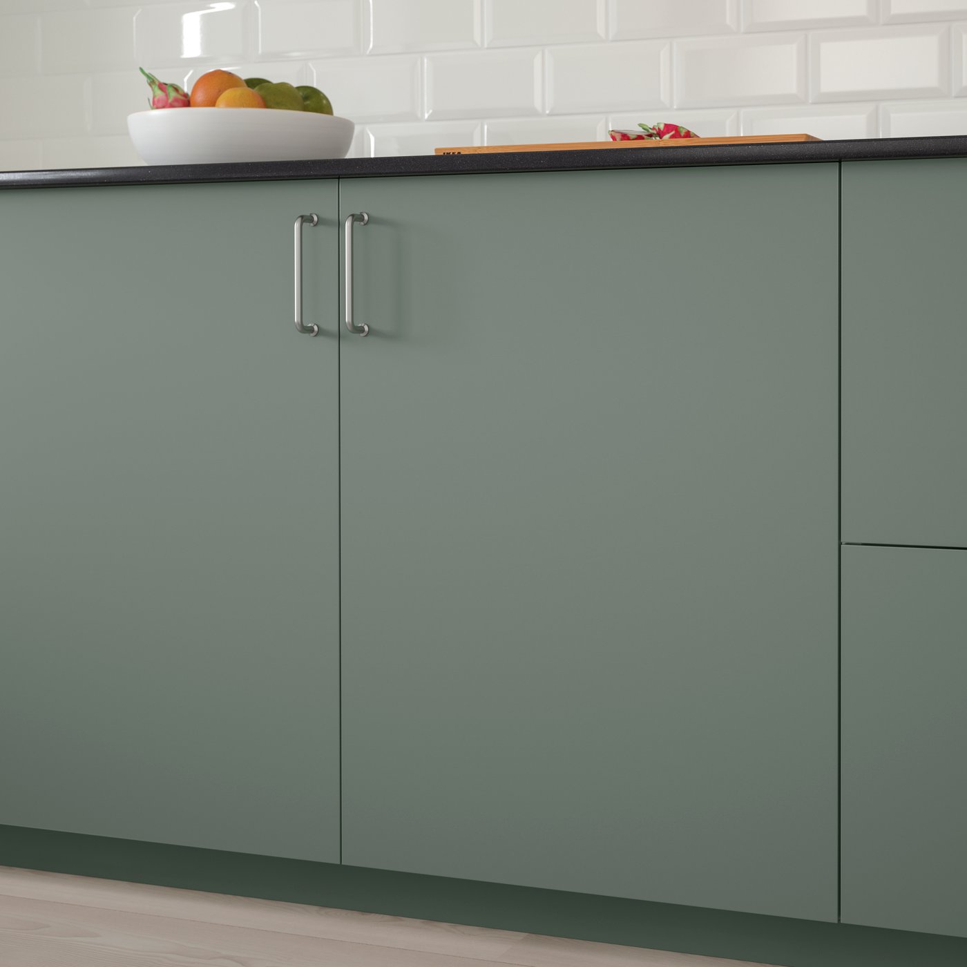 A grey-green BODARP door