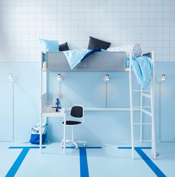 ÖRFJÄLL bed frame for space optimization