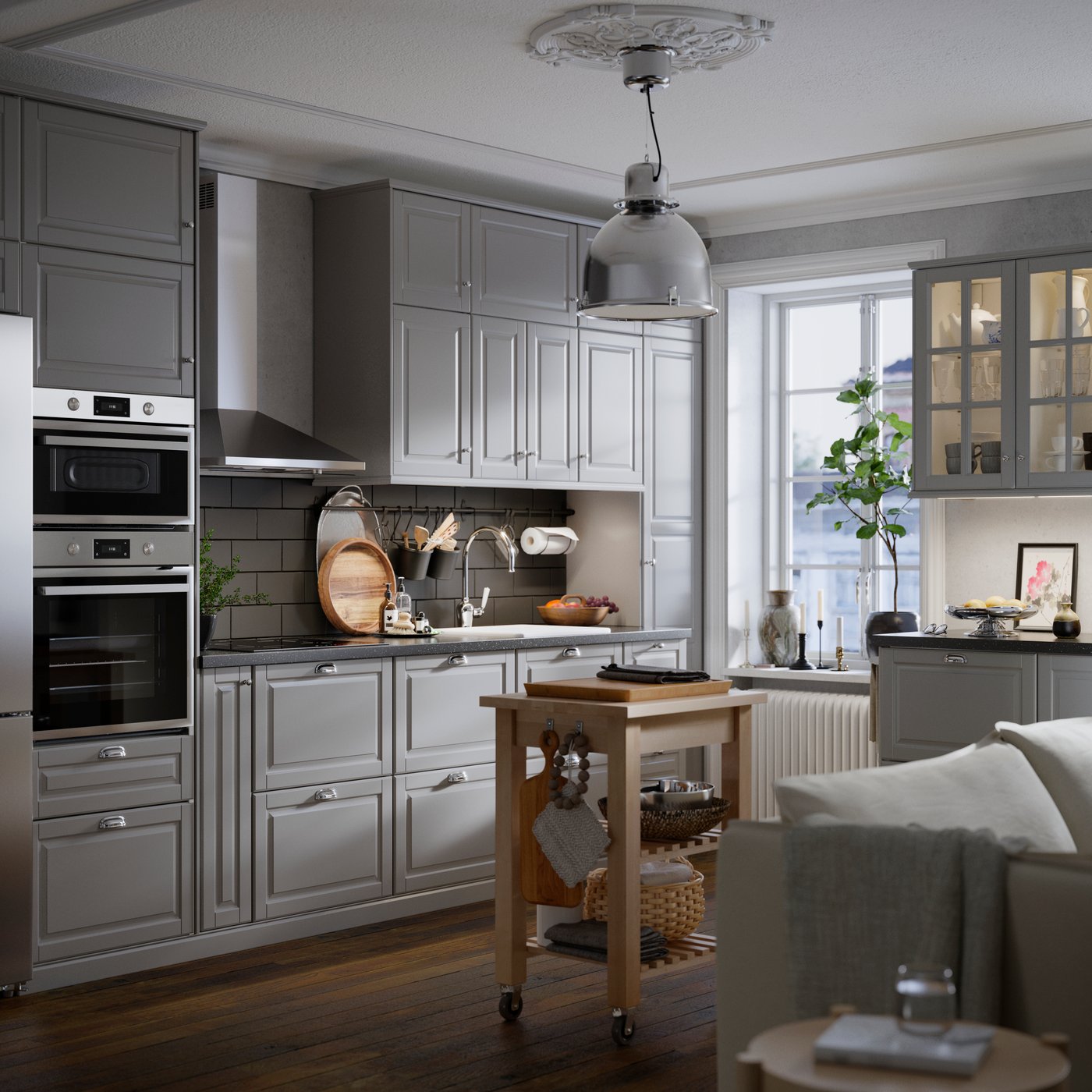 A stainless steel MATTRADITION wall mounted extractor hood