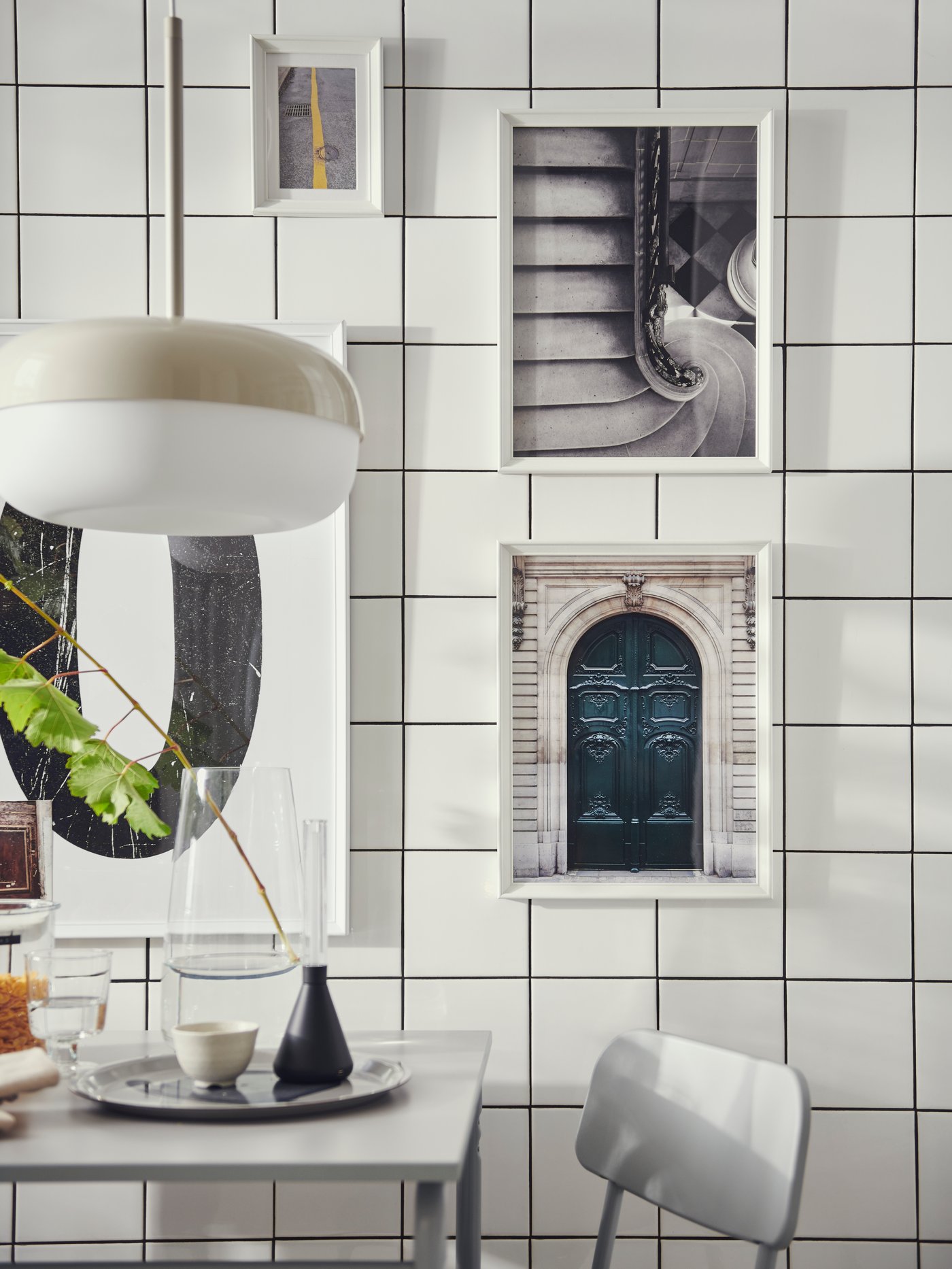 Various posters on the wall from the BILD series.