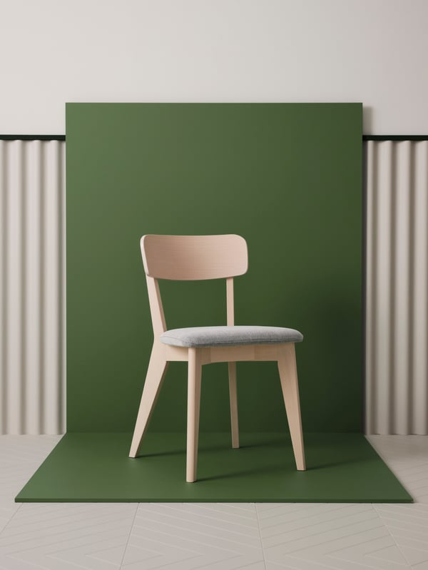 An ash/Tallmyra white/black LISABO chair