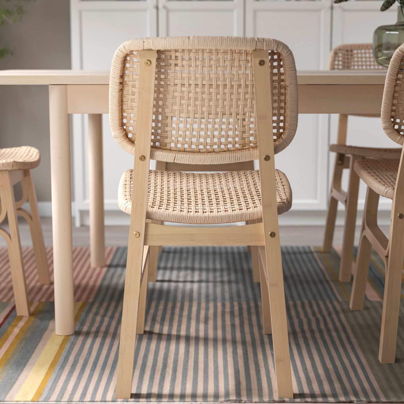 A light bamboo VOXLÖV chair