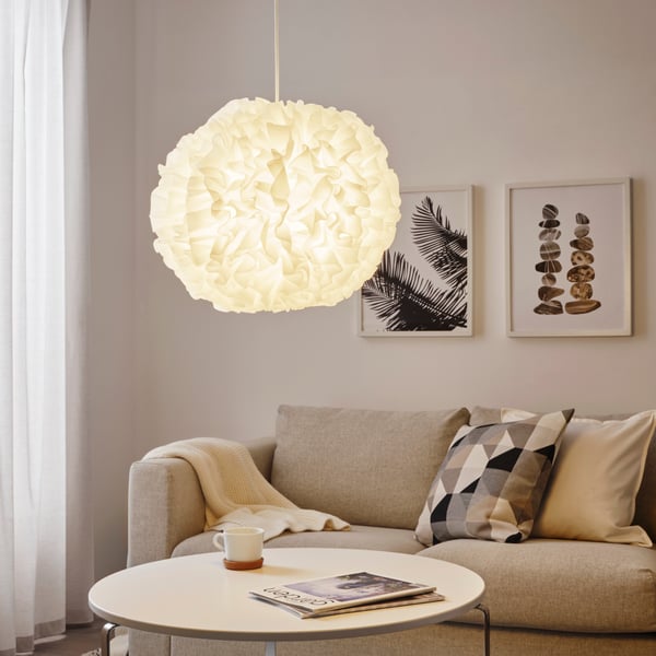 A white VINDKAST pendant lamp