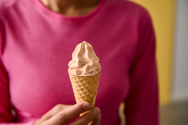 Glace à l'italienne, saveur pain à la cannelle