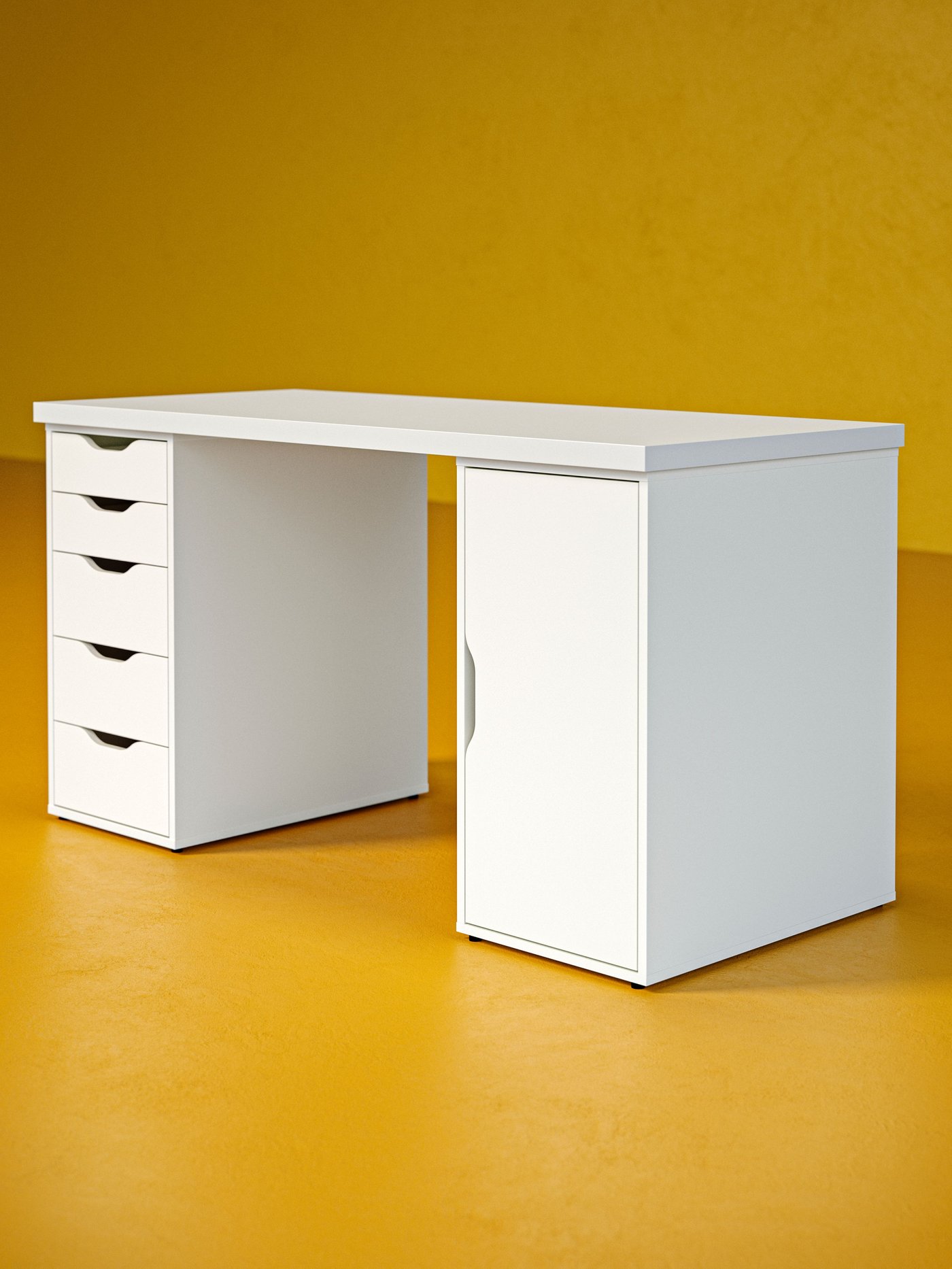 A white ALEX storage unit