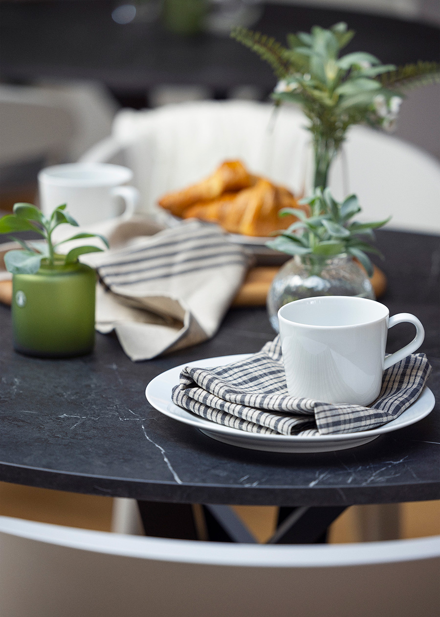 A white IKEA 365+ mug