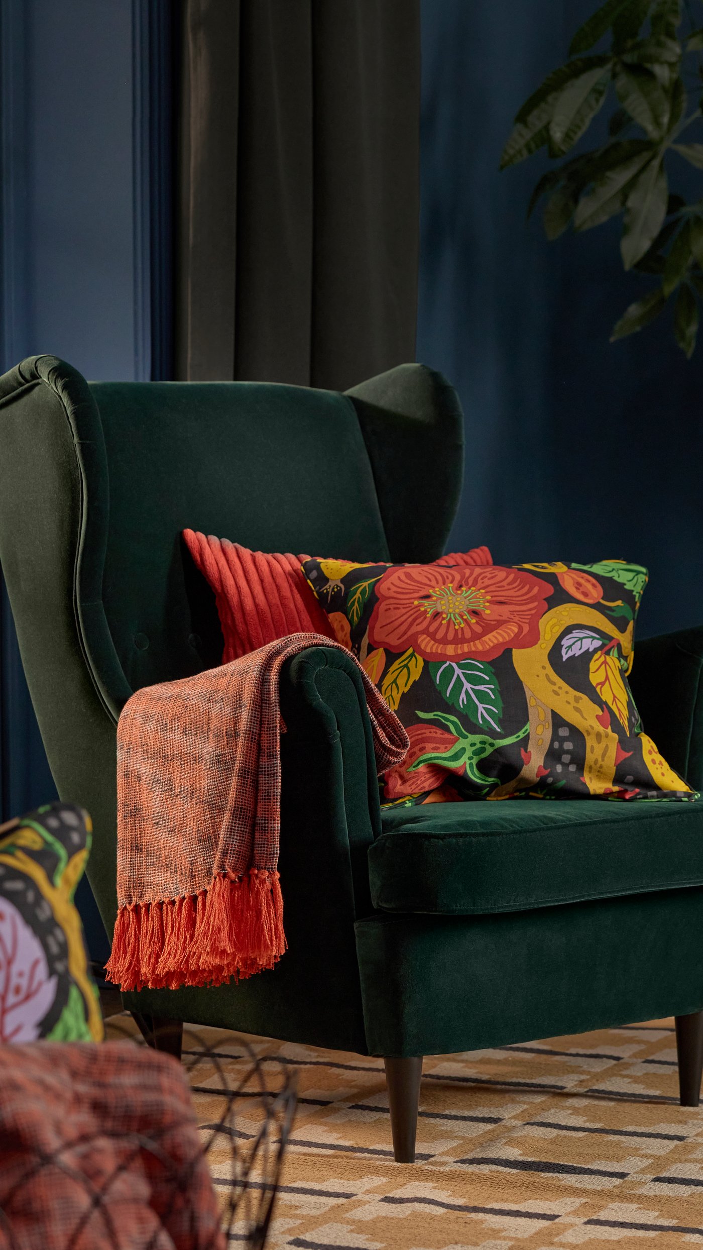 Ein grüner Couchsessel aus unserer STRANDMON Serie