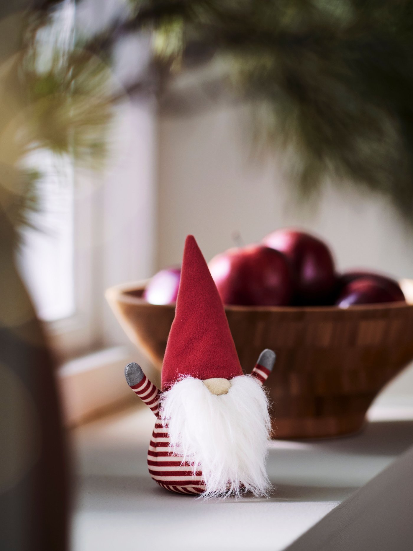 Une décoration représentant le Père Noël et le VINTERFINT d’ VINTERFINT