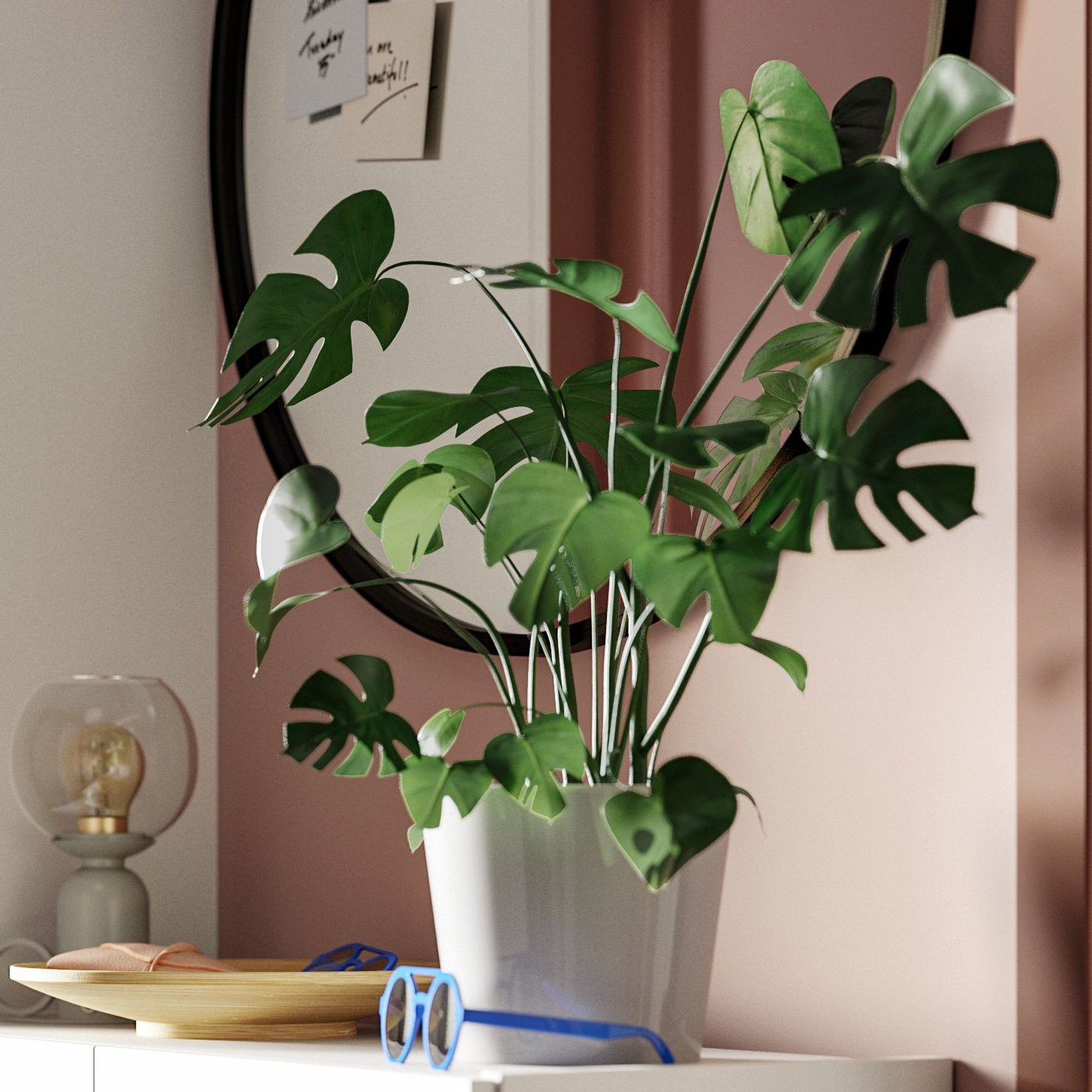 A grey-green ÅSKMULLER table lamp