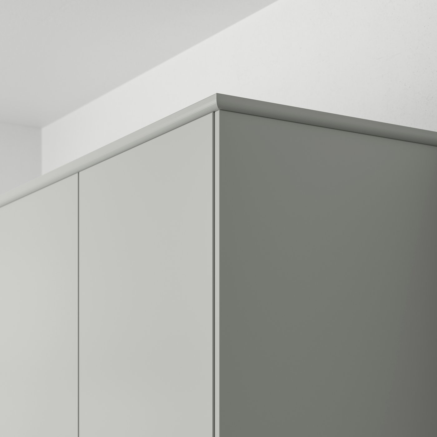 A light grey HAVSTORP rounded deco strip/moulding