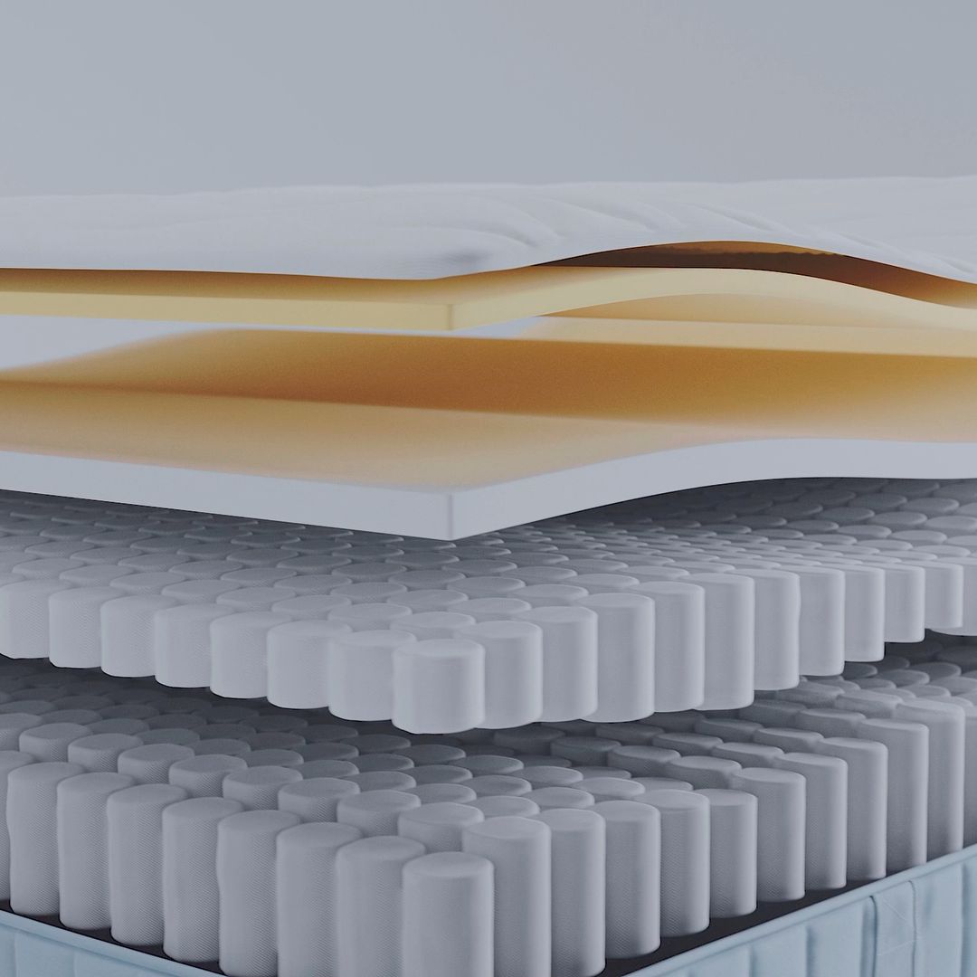 A medium firm/white VÅGSTRANDA pocket sprung mattress in the NA