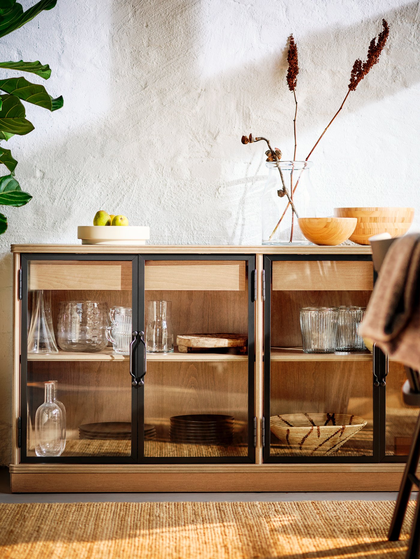 A grey-brown LANESUND sideboard