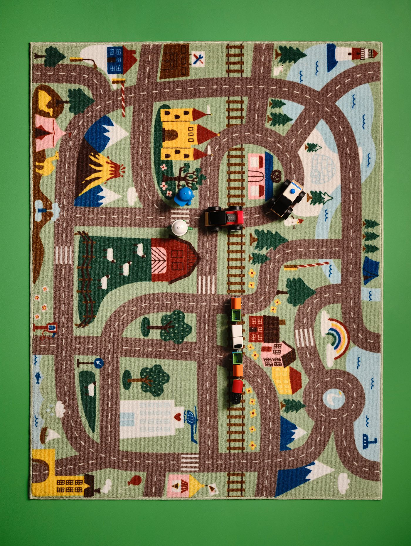 A green VALLABY rug