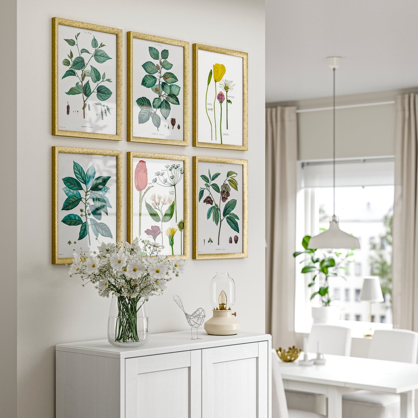 A gold-colour SILVERHÖJDEN frame