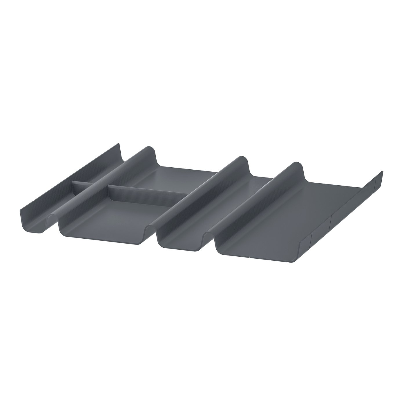 SUMMERA anthracite drawer insert with 6 compartments for organised storage in the office